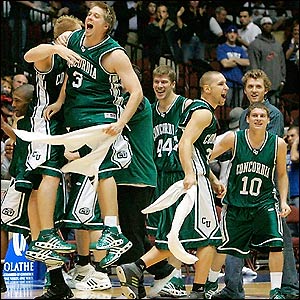 Eagles celebrating a quadruple overtime win