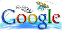 Google SpaceShipOne banner