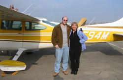 Ludmilla and I at Fresno Airport