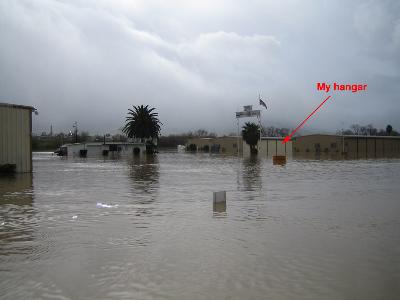 Flooding at Corona Airport