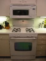 The new stove and microwave