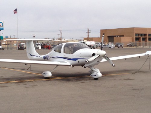 This is the 2007 DA-40 XLS that we ferried across the country.
