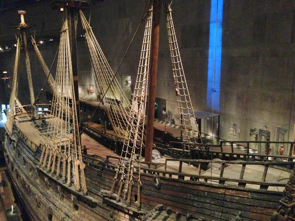 Even the Vasa's sails have partially survived their 333 years under the surface.  Amazing...