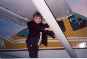 I wasn't even upset that she was standing on the main landing gear fairings.