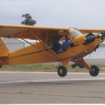 My attempt at a spot landing during the 2005 West Coast Cub Fly-In