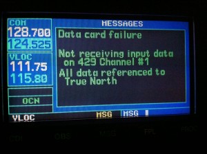 Garmin data card failure