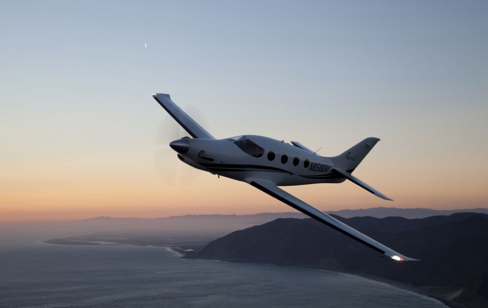 The Epic LT.  It's a composite, 6-seat, 300 knot turboprop.  Oh, and it's a homebuilt aircraft!
