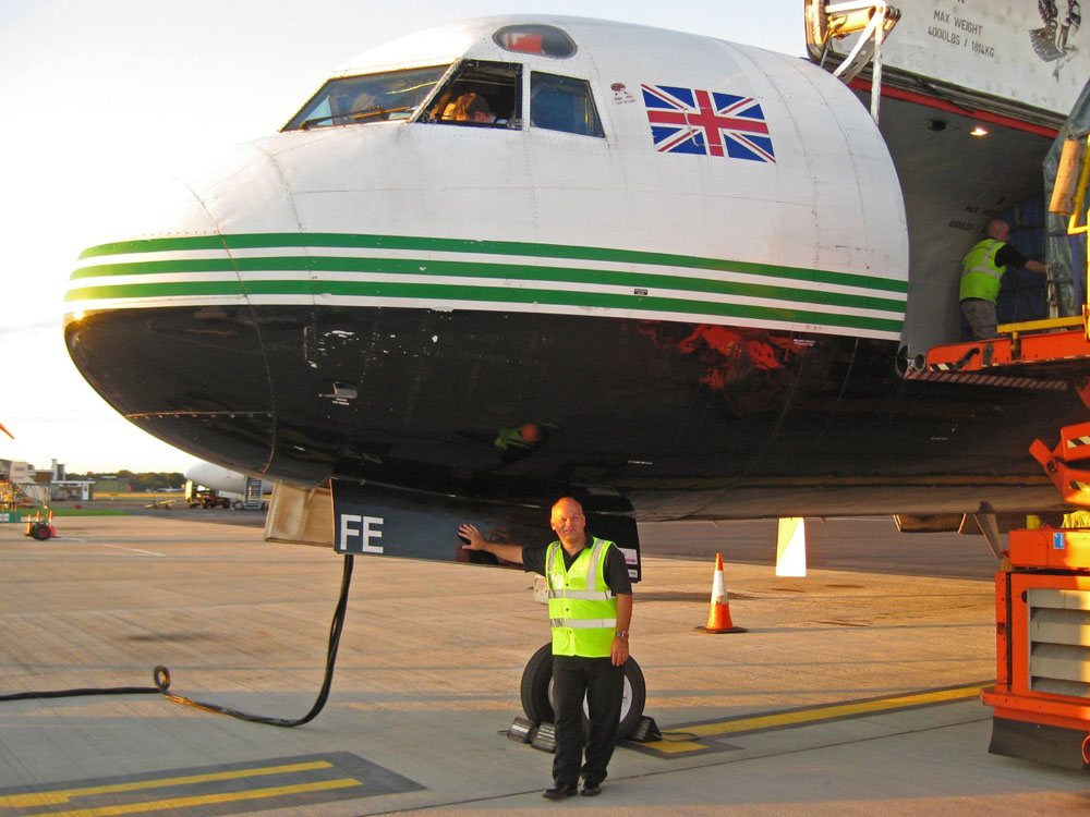 Matt stands beside a 1961 vintage Lockheed L-188 Electra freighter of Atlantic Airways at Jersey airport in the UK Channel Islands, in August 2011. “this is the kind of airplane I really miss these days - and one of the few I flew on which was actually older than I am !” he says “shortly after this they were sold on to Canada, and until then were the last to be operating outside of North America. I’m not even sure if the two they sold are still flying in Canada now"