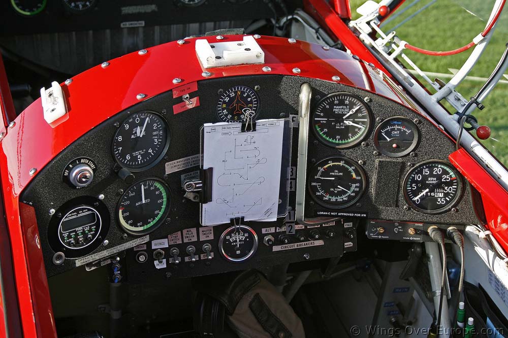 A typical Pitts instrument panel.  Not exactly tailor-made for the ADS-B era, is it?