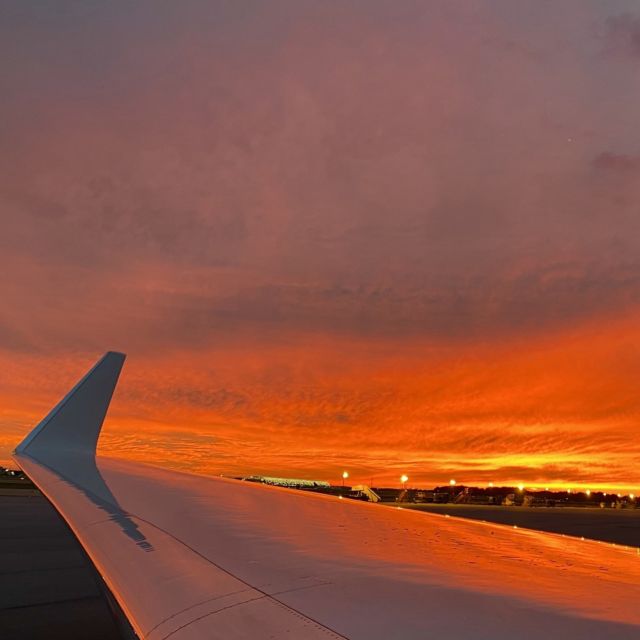 Sunrise? Or sunset? When you work in aviation, it could be either one.